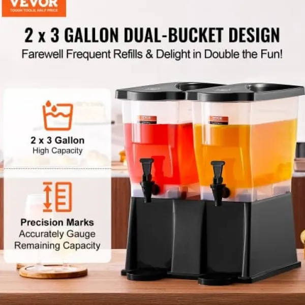 Drikkevareautomater>Drikkevaredispenser, 45x41.5x53 cm, plast, med stativ og tappehane