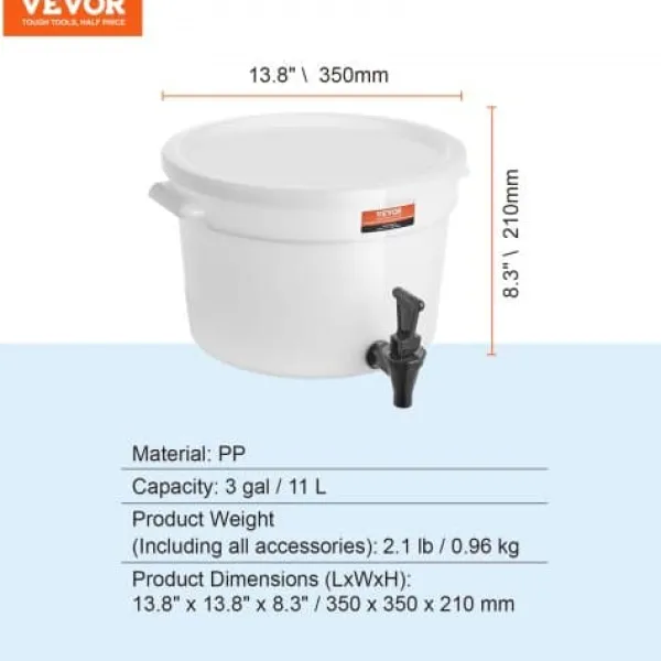 Drikkevareautomater>Drikkevaredispenser, 35x35x21 cm, Plast