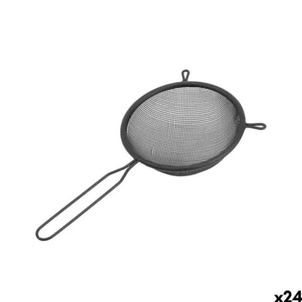 Dørslag & Sier>Dørslag Quttin Sort Metal Ø 10 cm (24 enheder)