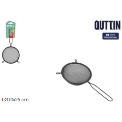 Dørslag & Sier>Dørslag Quttin Sort Metal Ø 10 cm (24 enheder)