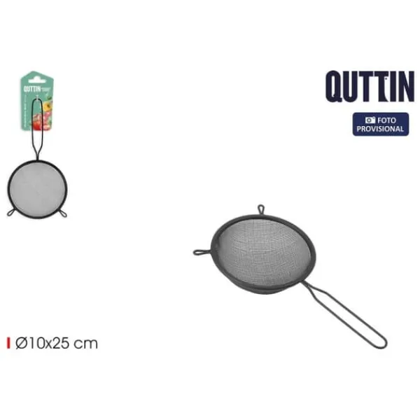 Dørslag & Sier>Dørslag Quttin Sort Metal Ø 10 cm (24 enheder)