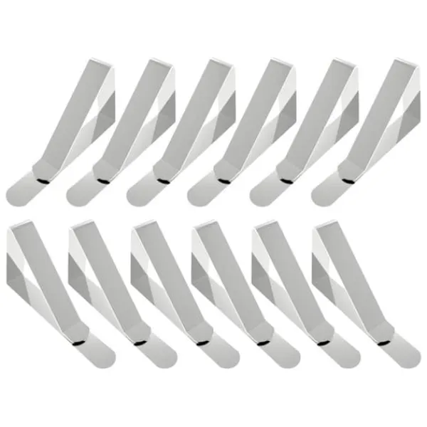 Dug Clips, Picnic Bordclips, Rustfrit stål Picnic Dug Clips, Dug Clips, Dug Clips - Pakke med 12 Hot