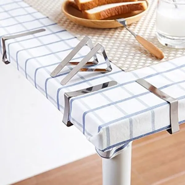 Dug Clips, Picnic Bordclips, Rustfrit stål Picnic Dug Clips, Dug Clips, Dug Clips - Pakke med 12 Hot