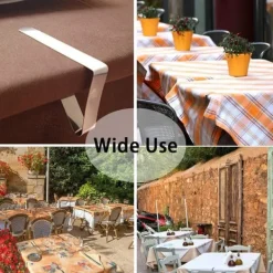 Dug Clips, Picnic Bordclips, Rustfrit stål Picnic Dug Clips, Dug Clips, Dug Clips - Pakke med 12 Hot