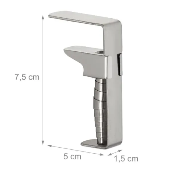 Dugklemme & -Vægte>Dugklemmer sæt, rustfrit stål, 7,5x5x1,5 cm, sølv