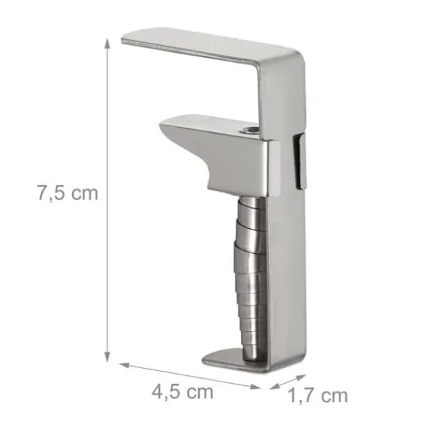 Dugklemmer, 8x4,5x1,7 cm, Sølv Clearance
