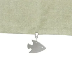 Dugvægte, Fiskedesign, 7.5x6x1 cm, Sølv Clearance