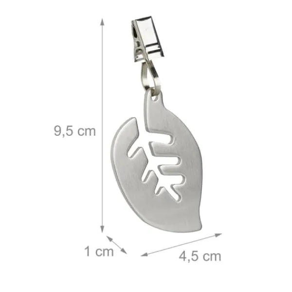 Dugklemme & -Vægte>Dugvægte, 9.5x4.5x1 cm, Sølv