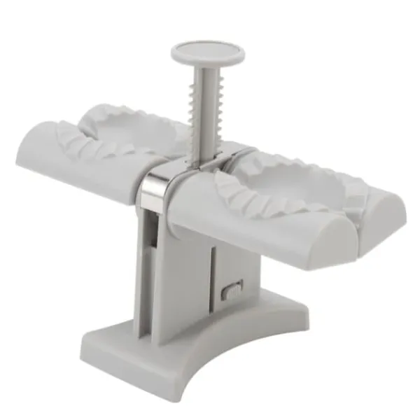 Dumpling Mold Machine Automatisk ABS og rustfrit stål dobbelthoved dumpling maker til hjemmekøkken Sale