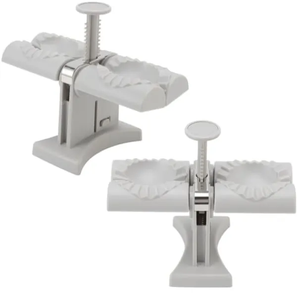Dumpling Mold Machine Automatisk ABS og rustfrit stål dobbelthoved dumpling maker til hjemmekøkken Sale