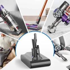 Dyson V7 (SV11) erstatningsbatteri, lysegrå, 6000 mAh 6.0 Ah, til Motorhead, Animal Pro, Trigger ledningsfri støvsuger Clearance
