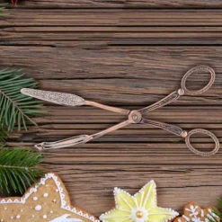 Elegant brødtangklemme i retrostil - rød bronze zinklegering