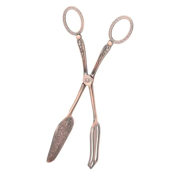 Elegant brødtangklemme i retrostil - rød bronze zinklegering