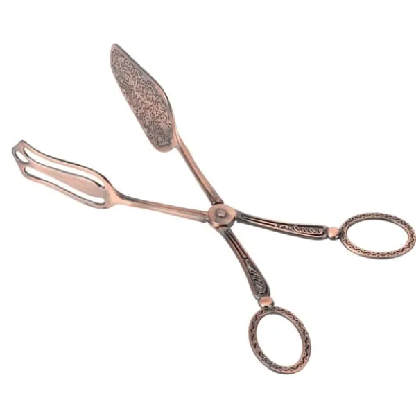 Elegant brødtangklemme i retrostil - rød bronze zinklegering