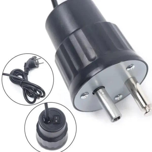 Elektrisk BBQ-motor, rotisserie spydmotor til grill, 220V, sort Discount