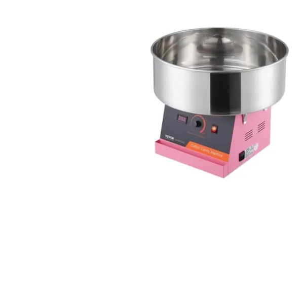 Maskiner Til Candyfloss>Elektrisk Candyflossmaskine, 1000W Effekt, Producerer 6 Vafler pr. Minut,Lyserød
