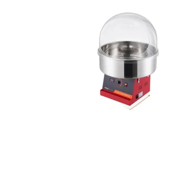 Maskiner Til Candyfloss>Elektrisk Candyflossmaskine, 1000W Effekt, 3,5 Ounce Kapacitet,Rød med betræk