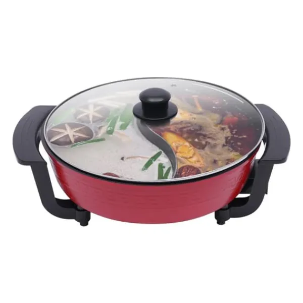 Elektrisk dobbelt hotpot, bordgryde, 6 L med låg, 1360 W, 220 V Sale