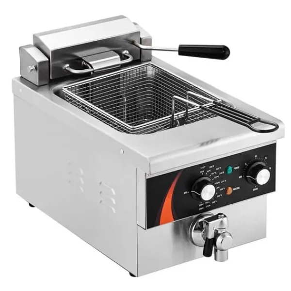 Elektrisk Frituregryde 3000W, 5,9L RVS, Opgradering, 200°C, Hurtig Opvarmning, Energi Effektiv. Online