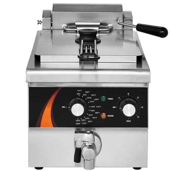 Elektrisk Frituregryde 3000W, 5,9L RVS, Opgradering, 200°C, Hurtig Opvarmning, Energi Effektiv. Online