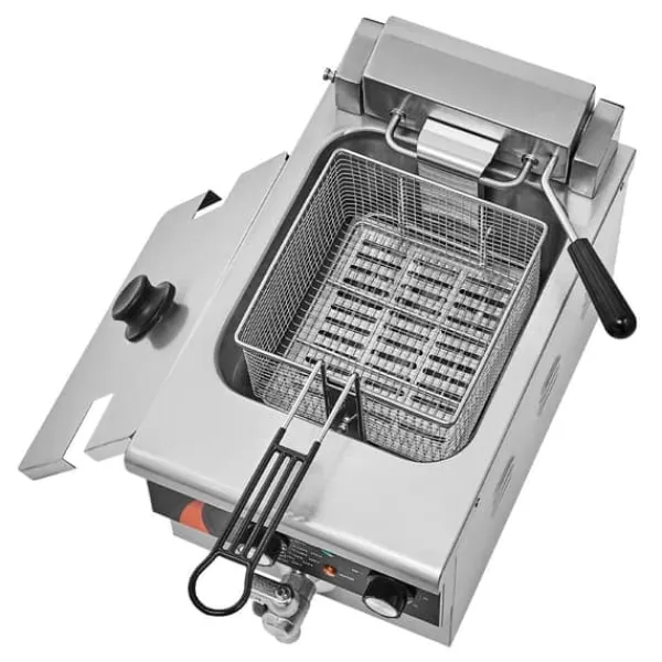 Elektrisk Frituregryde 3000W, 5,9L RVS, Opgradering, 200°C, Hurtig Opvarmning, Energi Effektiv. Online