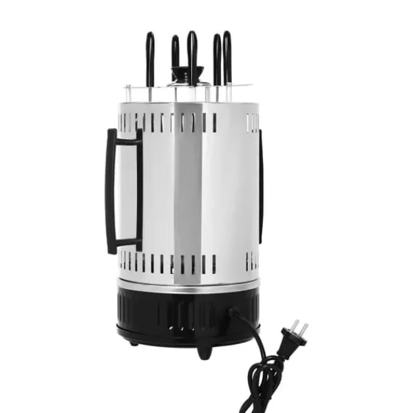 Grill-Ovne & Ovn Med Roterende Stegespyd>Elektrisk Grill, Vertikal Rotisserie, 1000W Effekt,Sort