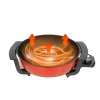 Elektriske Stegepander & Wokker>Elektrisk Gryde, 1360W Effekt, 6L Kapacitet, 31 cm Diameter, 5 Temperaturindstillinger, Fødevarekvalitet Non-Stick Materiale
