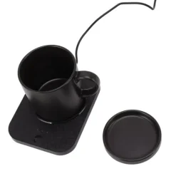Elektrisk kaffekrusvarmer med intelligent 55℃ konstant opvarmning, USB-drevet drikkevarevarmer med keramisk kop til skrivebord - sort Best