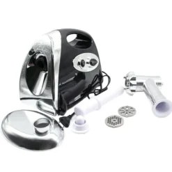 Madkværne & Kødhakker>Elektrisk kødhakker - Kødhakker & pølsestopper - 800 W kobbermotor - 304 rustfrit stål - 220 V - EU-stik - 190 omdr./min - Sort