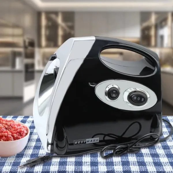 Madkværne & Kødhakker>Elektrisk kødhakker - Kødhakker & pølsestopper - 800 W kobbermotor - 304 rustfrit stål - 220 V - EU-stik - 190 omdr./min - Sort