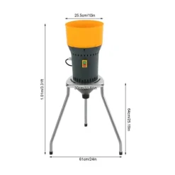 Madkværne & Kødhakker>Elektrisk kornkværn - Kornmølle - 25 L Kapacitet - 1000 W Motor - 19000 rpm Hastighed - Til majs, hvede, tørre korn - Guld