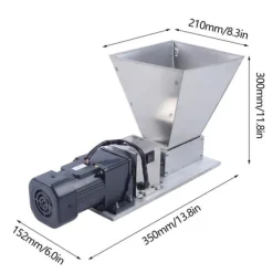Madkværne & Kødhakker>Elektrisk Kornsliber, 60W Motor, Høj Slibehastighed,Sølv