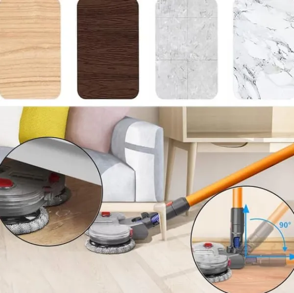 ELEKTRISK TURBO MOPPEBØRSTE TIL DYSON V7 V8 V10 V11 V15 8x MOPPER Hot