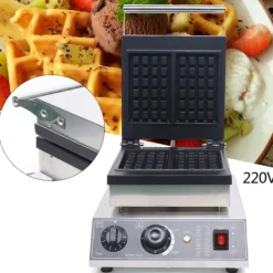 Vaffeljern>Elektrisk Vaffeljern, 1500W Effekt, Non-Stick Belægning,2