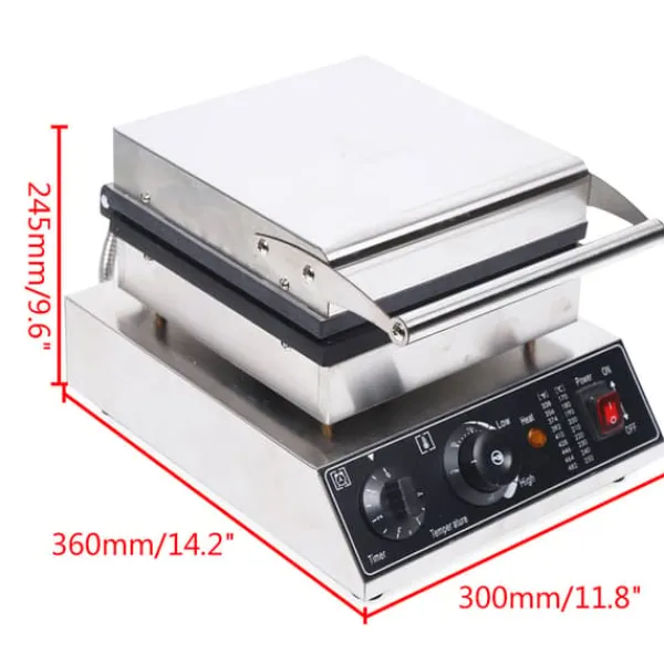 Vaffeljern>Elektrisk Vaffeljern, 1500W Effekt, Non-Stick Belægning,2