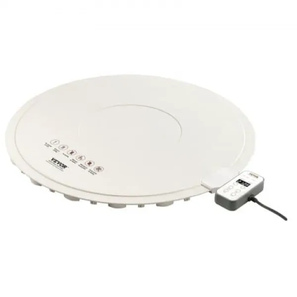 Elektrisk varmebakke, 60x1,5 cm, beige, silikone Online