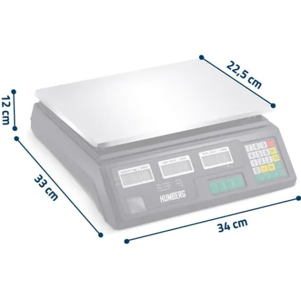 Humberg Elektronisk butiksvægt 40 kg MH-190 Sale