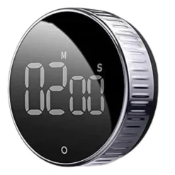 Elektronisk køkkenur LCD med stort magnetdisplay