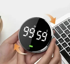 Elektronisk køkkenur LCD med stort magnetdisplay