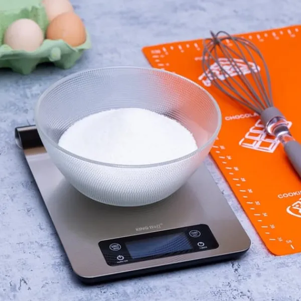 Køkkenvægte>Elektronisk køkkenvægt 1g 5kg på skinne KINGHOFF KH-1836