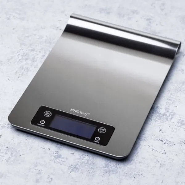 Køkkenvægte>Elektronisk køkkenvægt 1g 5kg på skinne KINGHOFF KH-1836