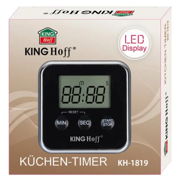 Æggeure>ELEKTRONISK MAGNETISK KØKKENTIMER KINGHOFF KH-1819