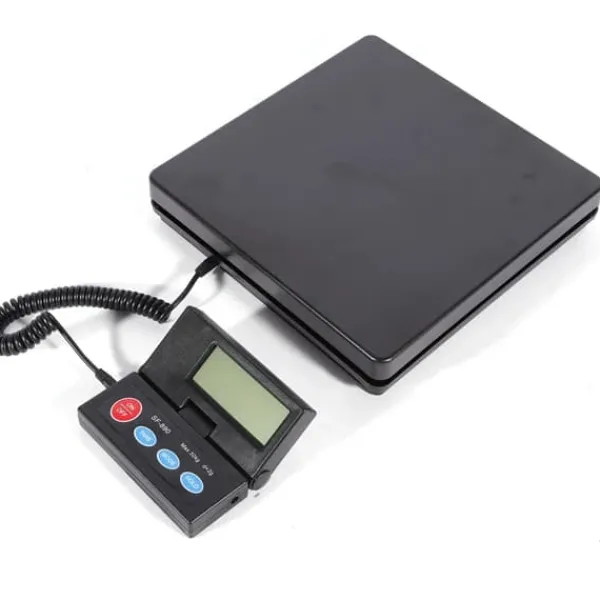 Køkkenvægte>Elektronisk vægt - Digital vægt - Kapacitet 50 kg - Høj præcision - Digitalt display - Sort