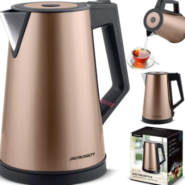 Elkedel>Elkedel 1,7l Berdsen BD-708 kobber