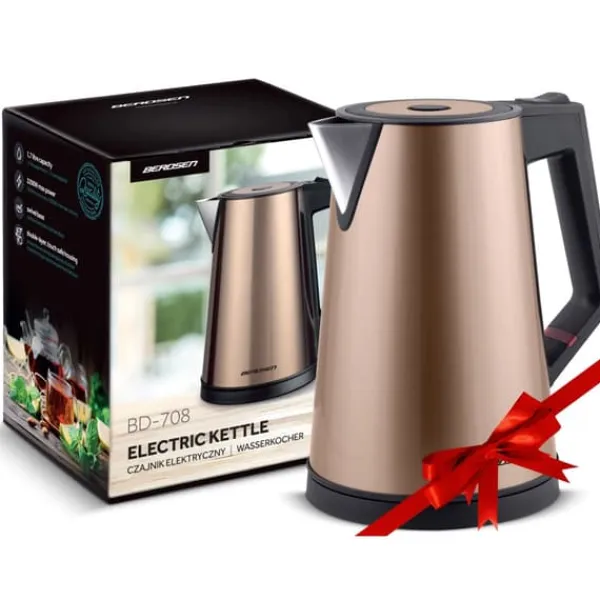 Elkedel>Elkedel 1,7l Berdsen BD-708 kobber