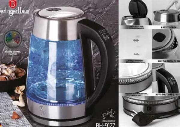 Elkedel>ELKEDEL 1,7L BERLINGER HAUS BH-9127 TEMPERATURKONTROL