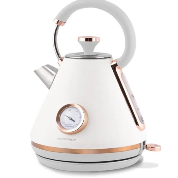 Elkedel>Elkedel med termometer 1,7L Berdsen BD-701 hvid