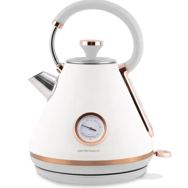 Elkedel>Elkedel med termometer 1,7L Berdsen BD-701 hvid