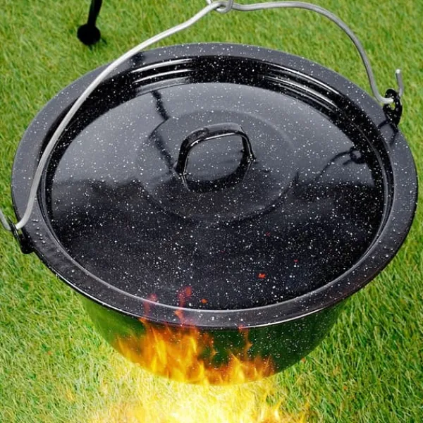 Emaljeret kedel låg 9,5 l, 36 cm Hot
