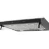 Emhætter>Emhætte - 60 cm - Touchpanel - 2 LED-lys - 2 fedtfiltre - Glasfront - Recirkulation